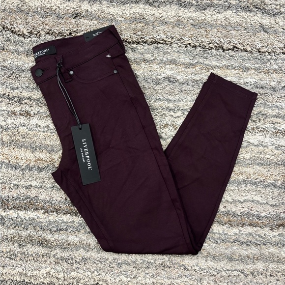 Liverpool Skinny Jeggings In Aubergine Sz 4/27P NWT | Liverpool Skinny Jeans - - Picture 12 of 12